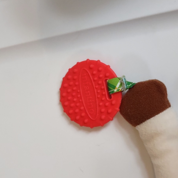 ✓Infantino Dog Puppy pup soft lovey rattle teether Soft baby toy 7in - Picture 6 of 14